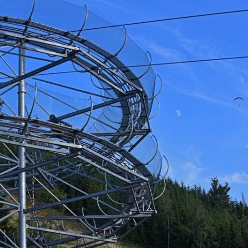 DOLNI MORAVA- wiszący most i ścieżka w obłokach